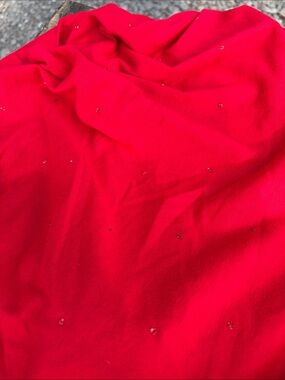 Retro Sportswear Red Embellished Jumpsuit - Women